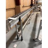 CONVEYOR 4IN X 20FT LONG ALUMINUM FRAME POWERED ONE END