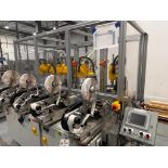 ROBOT LABELING STATION CONSISTING OF 4- FANUC SCARA ROBOTS SR-6IA MFG 2020