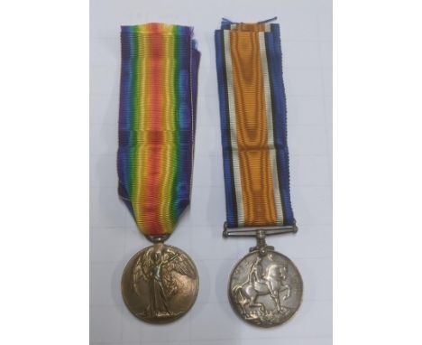 WWI Victory and War Medals inscribed G-20581.Pte. F Perrin. R .Suss. R. Location:If there is no condition report shown, pleas