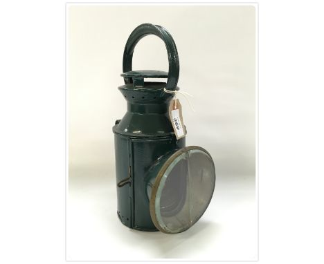 RAILWAY SIGNAL OIL LAMP MARKED ON THE BURNER M &amp; G.N. J.R., MIDLAND NORTHERN JOINT RAILWAY, LOCAL TO NORFOLK KNOWN AS THE