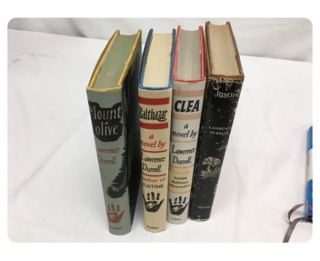 Durrell (Lawrence) Alexandria Quartet Novels: All 1st Editions  (Justine, 1957; Mount Olive, 1958 5th Imp.  Balthazar 1958 7t