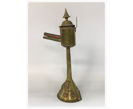 LATE 18TH / EARLY 19TH CENTURY DUTCH SPOUT LAMP, USING VEGETABLE OIL AS FUEL 