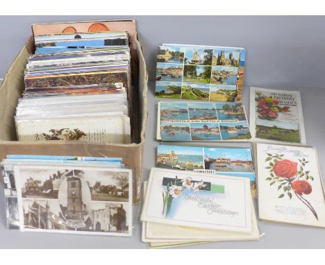 A collection of vintage postcards 
