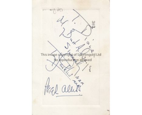 GOLF         A ticket for the Annual Dinner of the P.G.A., Grosvenor House, 6th November 1970, signed to reverse and inscribe