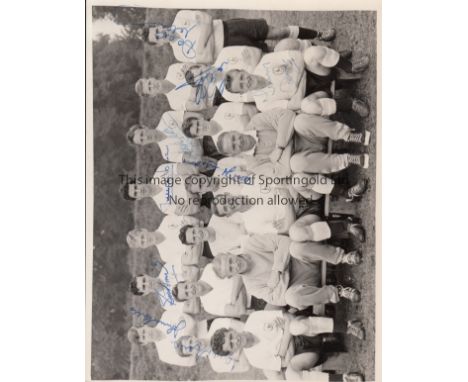 TOTTENHAM HOTPSUR AUTOGRAPHS         Seven multi-signed team groups including a b/w 8.5" X 6.5" photographed from 1960/1 seas