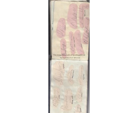 1930'S & 1940'S FOOTBALL AUTOGRAPH ALBUM        There are over 480 autographs in the album which has become unstitched at the