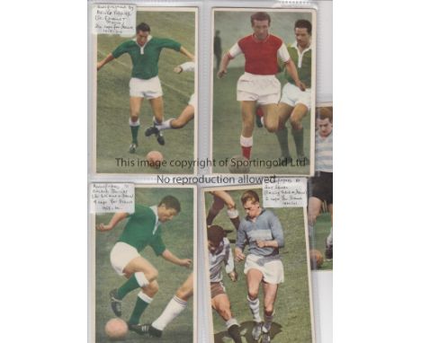 1960 FRENCH FOOTBALL AUTOGRAPHS          Five Miroir-Sprint 6" X 3.5" colour panel cards individually handsigned signed on th