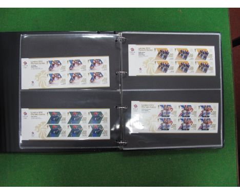 A Four Ring Binder Housing a Collection of G.B. Mint Stamps, including 2012 Olympic Games set of twenty nine miniature sheets