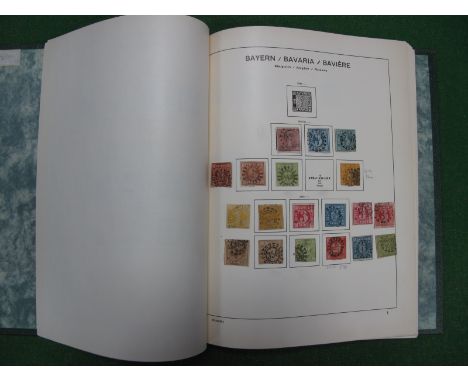 An Album of German States Stamps Mint and Used, from Baden, Bavaria, Prussia etc.