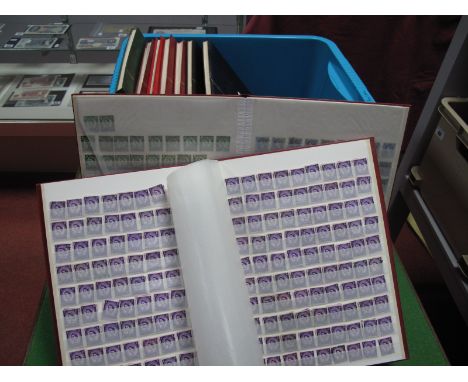 A Large Accumulation of G.B. Mint and Used Stamps, in eleven stockbooks in good condition., includes used Queen Victoria surf