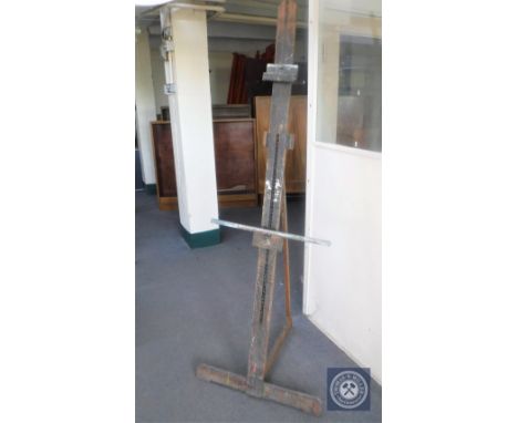 A vintage artist's easel