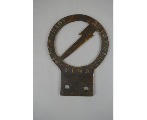 1930's Blackshirt Automobile Club badge 