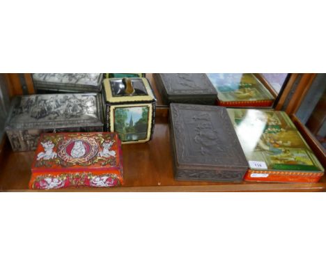 Collection of vintage tins 