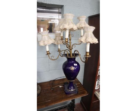 Champagne Deutz &amp; Geldermann table lamp - Approx height: 95cm 