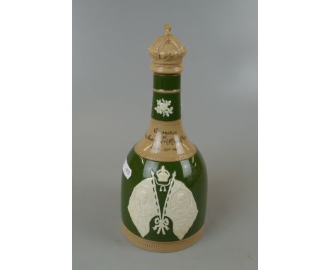 King George Coronation Copeland Spode decanter 