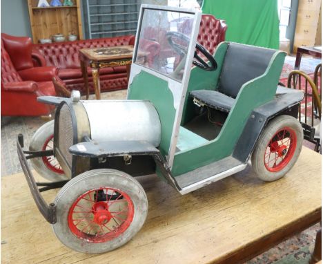 Vintage scratch built electric car 