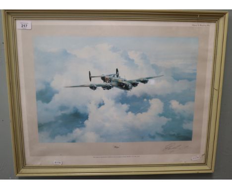 Signed print - Halifax by Robert Taylor - Signed by Vice Marshall Donald Bennett 