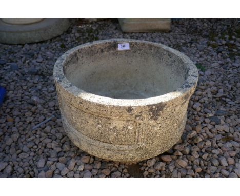 Circular stone planter&nbsp; 