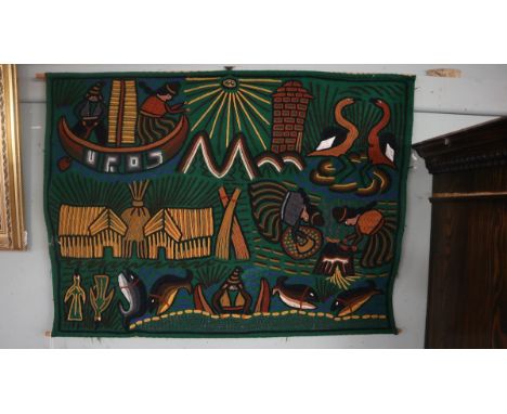 Peruvian wall tapestry 