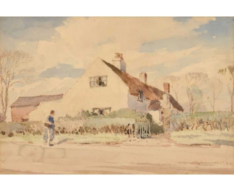 Percy Lancaster R.I., R.B.A., A.R.E., R.Cam.A. (British 1878-1951) "A Farm near Settle" Signed and dated '28, titled on mount
