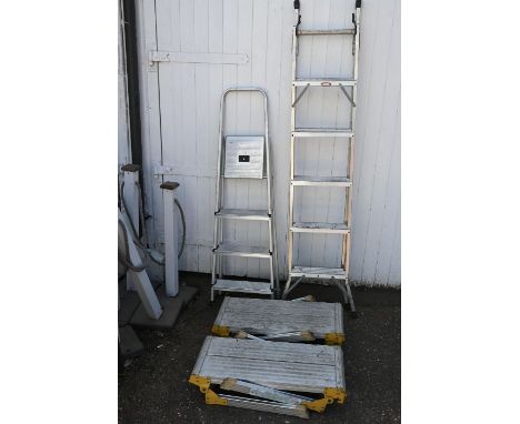 2 Alloy ladders and 2 step ups 