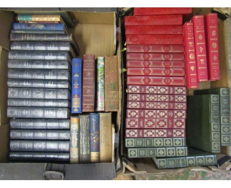 2 boxes vintage books
