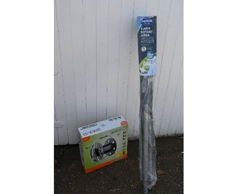 Unused Addis rotary airer and metal hose reel holder 