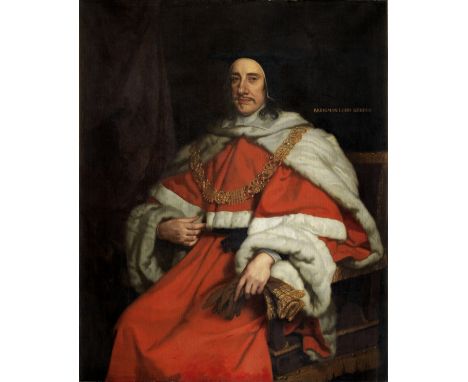 Attributed to John Riley (London 1646-1691)Portrait of Sir Orlando Bridgeman, Chief Justice of the Court of Common Pleas bear
