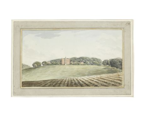 Humphry Repton (Bury St. Edmunds 1752-1818 Aylsham)View of the south front of Norman Court inscribed 'No.III.' (upper right)w