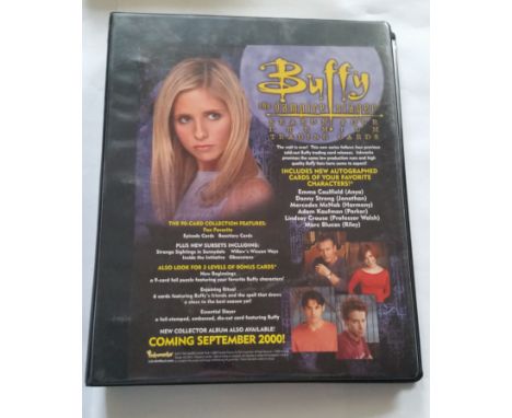 INKWORKS, Buffy The Vampire Slayer, base set &amp; extras, inc. autographed specials (6), flattened retail box, wrapper, adve