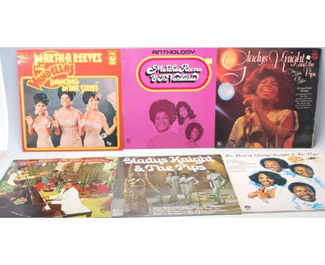 Records / Vinyl - R&amp;B / Soul - Collection of vintage vinyl record LP's. Gladys Knight &amp; The Pips (x4) - various relea