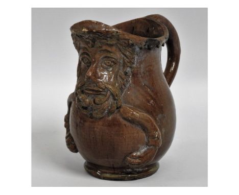 A Castle Hedingham Pottery jug by Edward Bingham, 6in tall