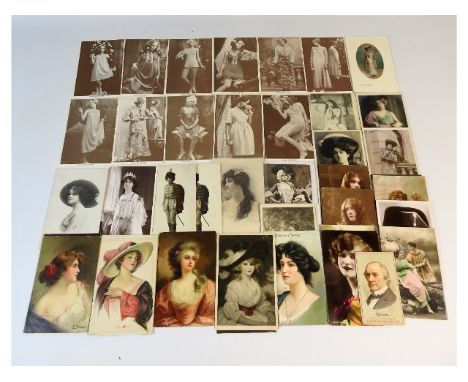 A quantity of vintage postcards including Kayser underwear photocards, approx. 50