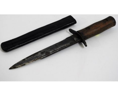 A military dagger, stamped GF in an oval, 11.25in long