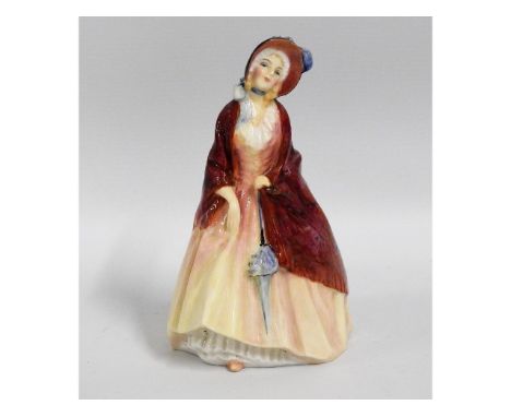 A vintage Royal Doulton Paisley Shawl porcelain figure, 6.25in tall 
