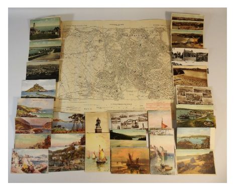 A quantity of vintage postcards of mostly Devon &amp; Cornwall interest including Plymouth, Camborne, Newquay, Torquay twinne