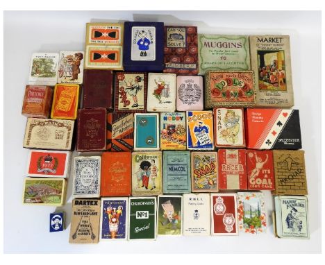 A quantity of vintage playing cards &amp; card games including Guinness, Covent Garden, Drunken Coachman, Tiddlywinks, Muggin