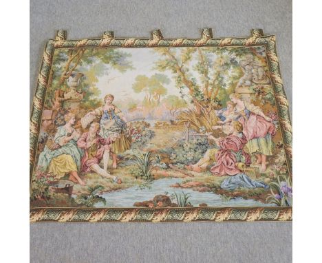 A modern tapestry wall hanging, 110 x 135