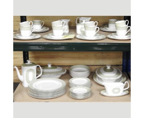 A Royal Doulton Sonnet pattern part tea and dinner service, to include tureens and a coffee set