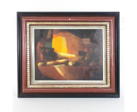 Martin Mooney, b1960, Study Light, signed and dated '87, oil on canvas, bearing a gallery label for The Solomon Gallery, 10 D
