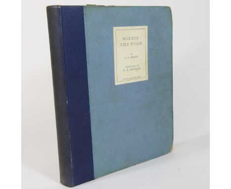 A first edition of Winnie The Pooh by A A Milne, with decorations by Ernest H Shepard, Methuen &amp; Co ltd, 36 Essex Street,