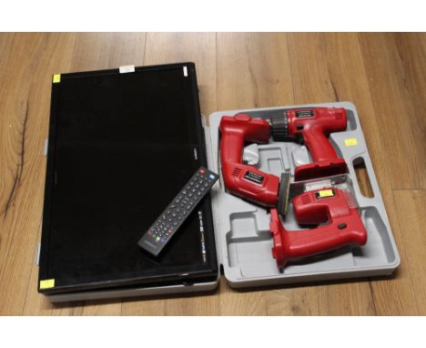 23" Eternity flat screen television set, with remote control, and tools