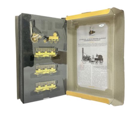 Hornby ‘00’ gauge - R3189 Liverpool and Manchester Railway Stephenson’s Rocket train pack from the Railway Museum; in origina
