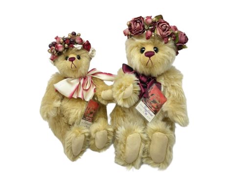 The Cotswold Bear Company - two teddy bears from ‘The Flower Collection’ comprising ‘Mayflower’ no.99/100, blonde mohair with