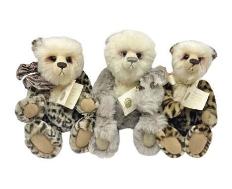 The Cotswold Bear Company - three limited edition teddy bears comprising ‘Lucas’ no. 1/1 H37cm and ‘Stonehenge’ no. 2/15 H39c