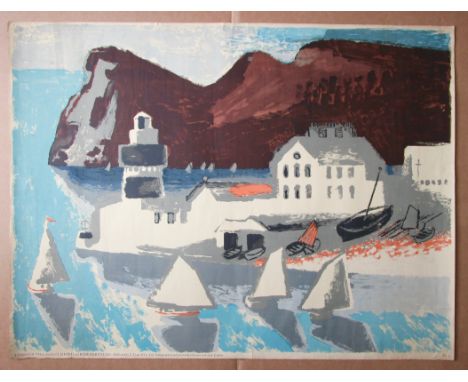 CLIFFORD &amp; ROSEMARY ELLIS [1907-1985 &amp; 1910-1998] Teignmouth, 1947. Lithograph, signed in the plate, published by Lyo