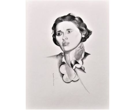 WYNDHAM LEWIS [1882-1957]. Rebecca West, 1932. lithograph, edition of 200, 141/200. 34 x 27 cm - frame 53 x 43 cm. Provenance