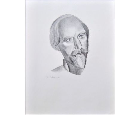 WYNDHAM LEWIS [1882-1957]. Augustus John, 1932. lithograph, edition of 200, 141/200.  34 x 27 cm - frame 53 x 43 cm. Provenan