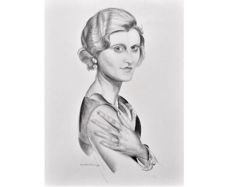 WYNDHAM LEWIS [1882-1957]. Marie Ney, 1932. lithograph, edition of 200, 141/200. 34 x 27 cm - framed 53 x 43 cm. Provenance: 