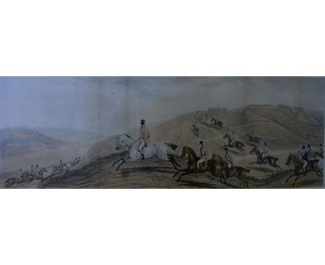 Hunt after Davis, colour hunting print, The Few, Not Funkers and Road Riders, or Funkers, two colour prints, published 1841 b
